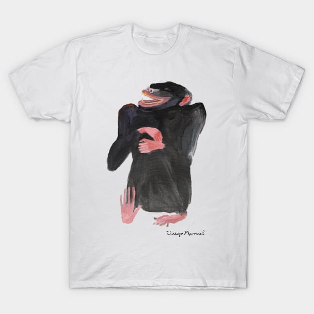 Chimp laughter T-Shirt by diegomanuel